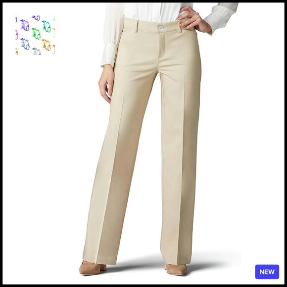 Bootcut Dress Pants High Waist Professional Business Casual Elegant Fit